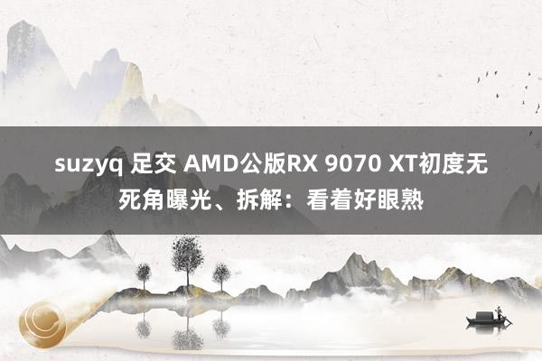 suzyq 足交 AMD公版RX 9070 XT初度无死角曝光、拆解：看着好眼熟