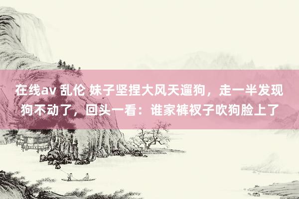 在线av 乱伦 妹子坚捏大风天遛狗，走一半发现狗不动了，回头一看：谁家裤衩子吹狗脸上了